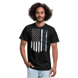 Daddy American Flag Unisex Jersey T-Shirt by Bella   Canvas - CK1087