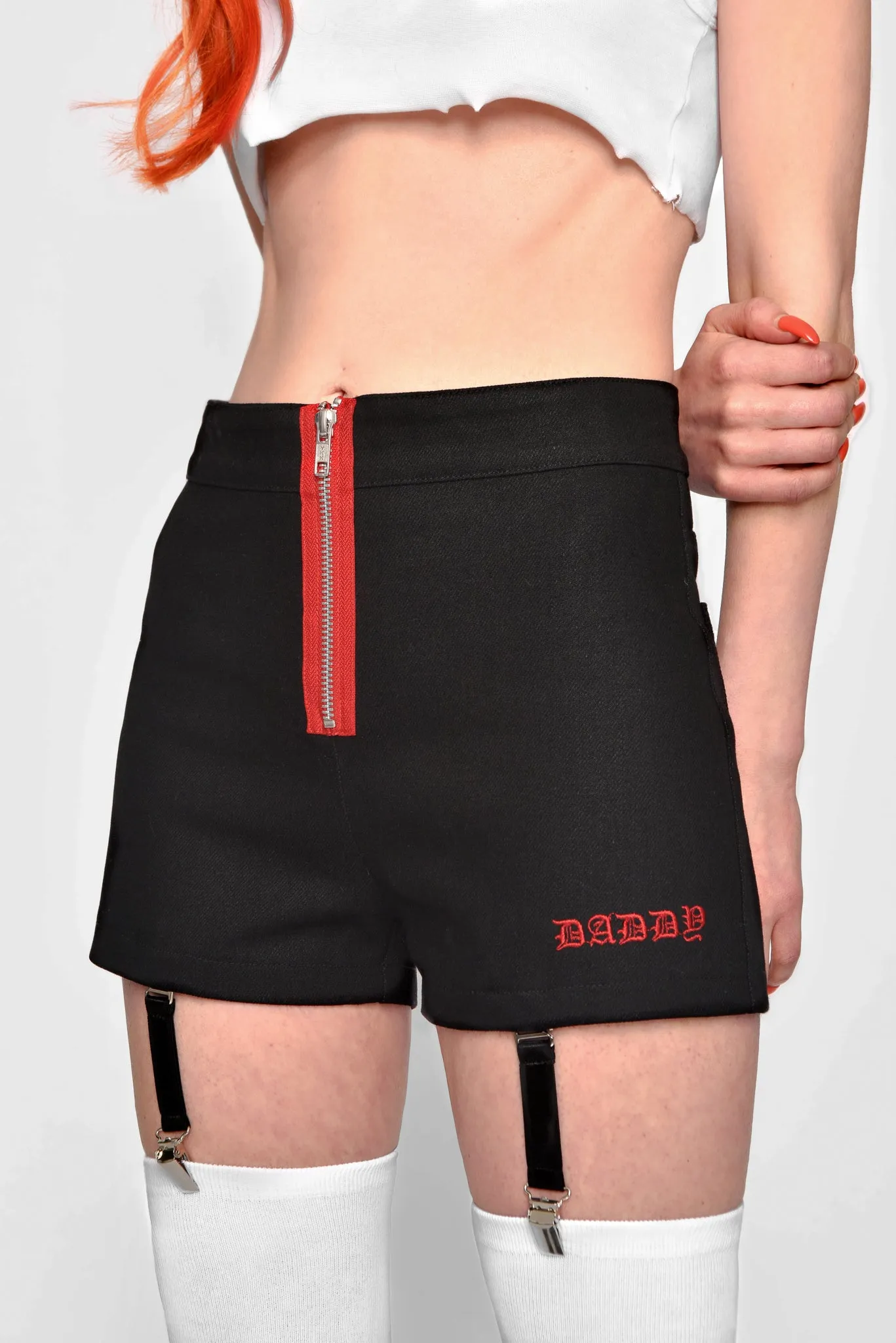 Daddy Garter Denim Shorts