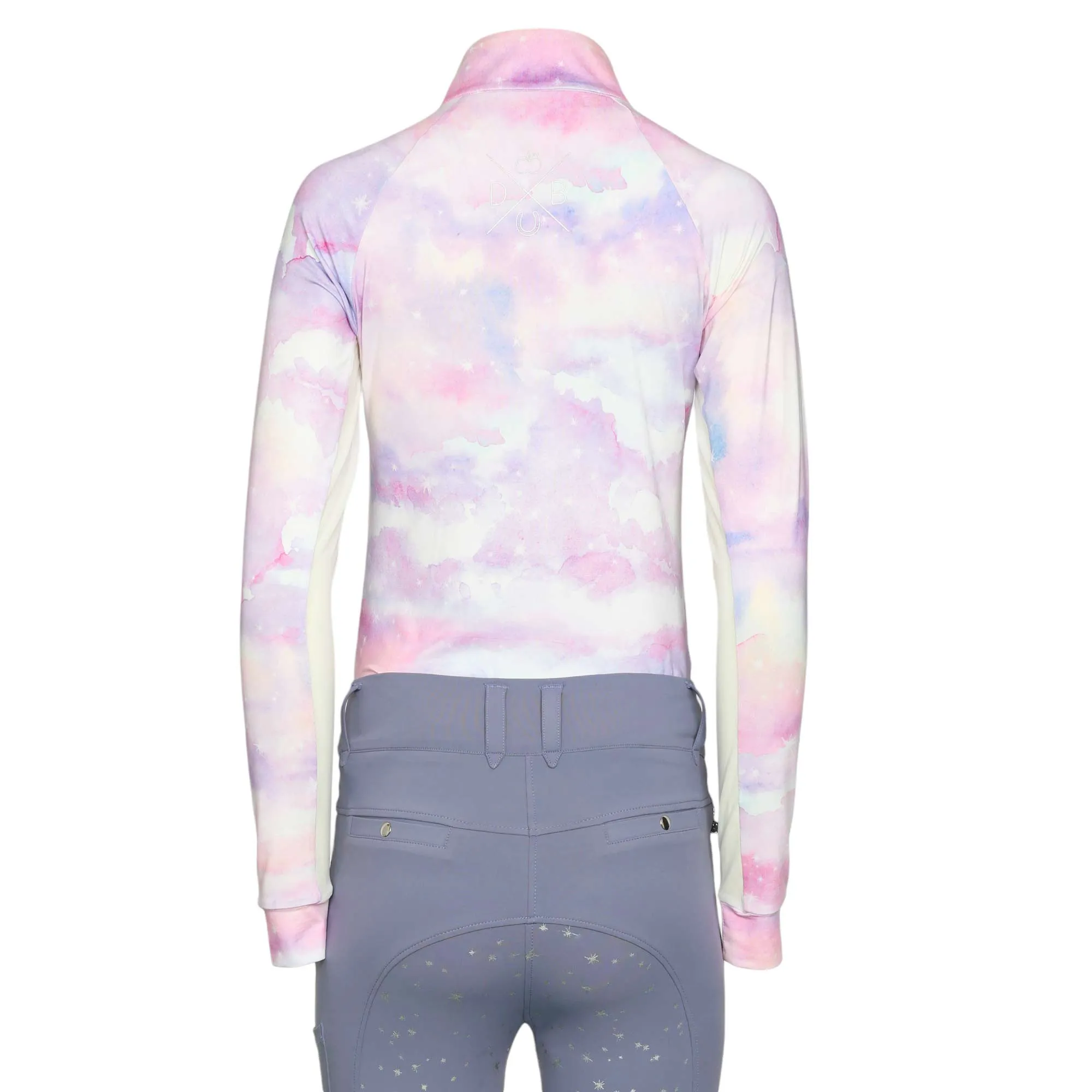 Dapplebay Lavender Haze 1/4 Zip Light Riding Top