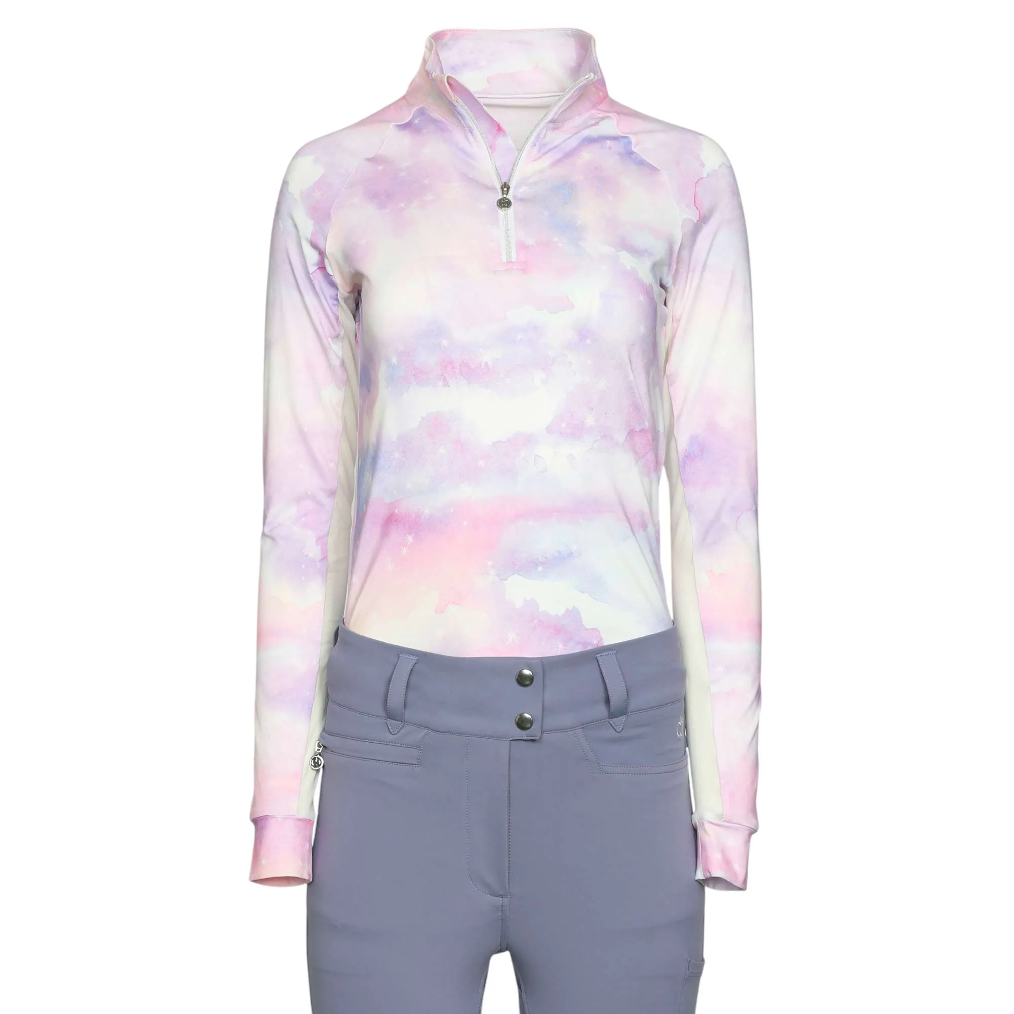 Dapplebay Lavender Haze 1/4 Zip Light Riding Top