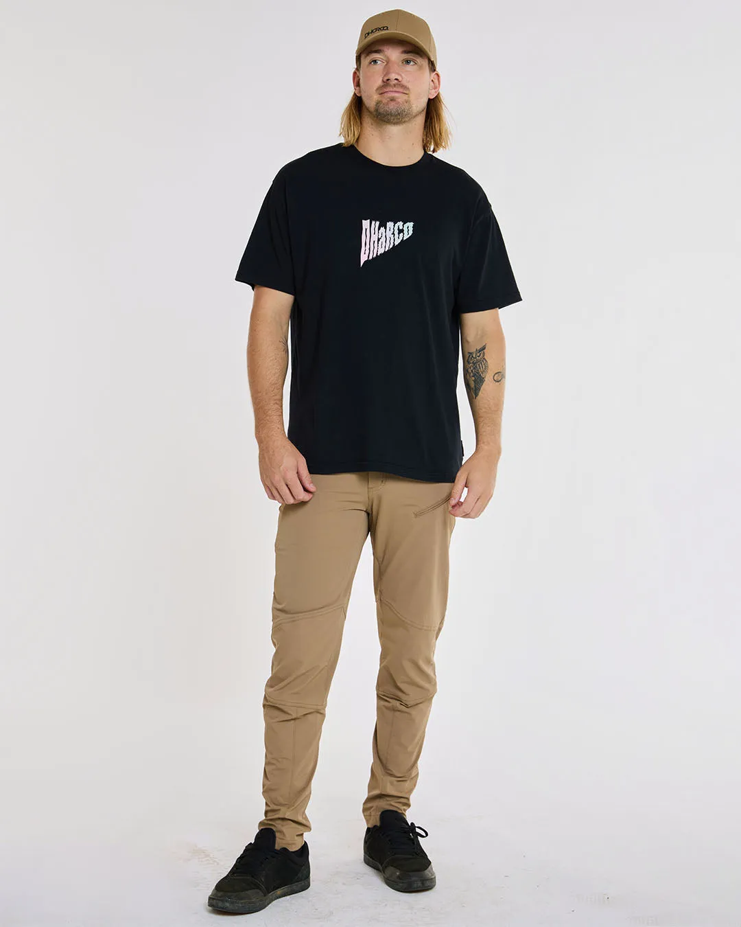 DHARCO Mens Cotton Tee | Black