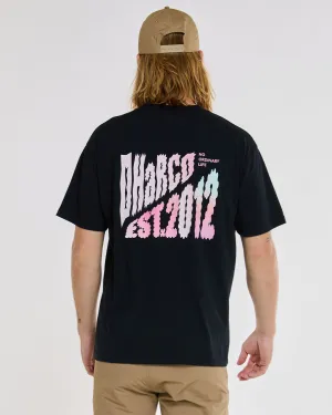 DHARCO Mens Cotton Tee | Black