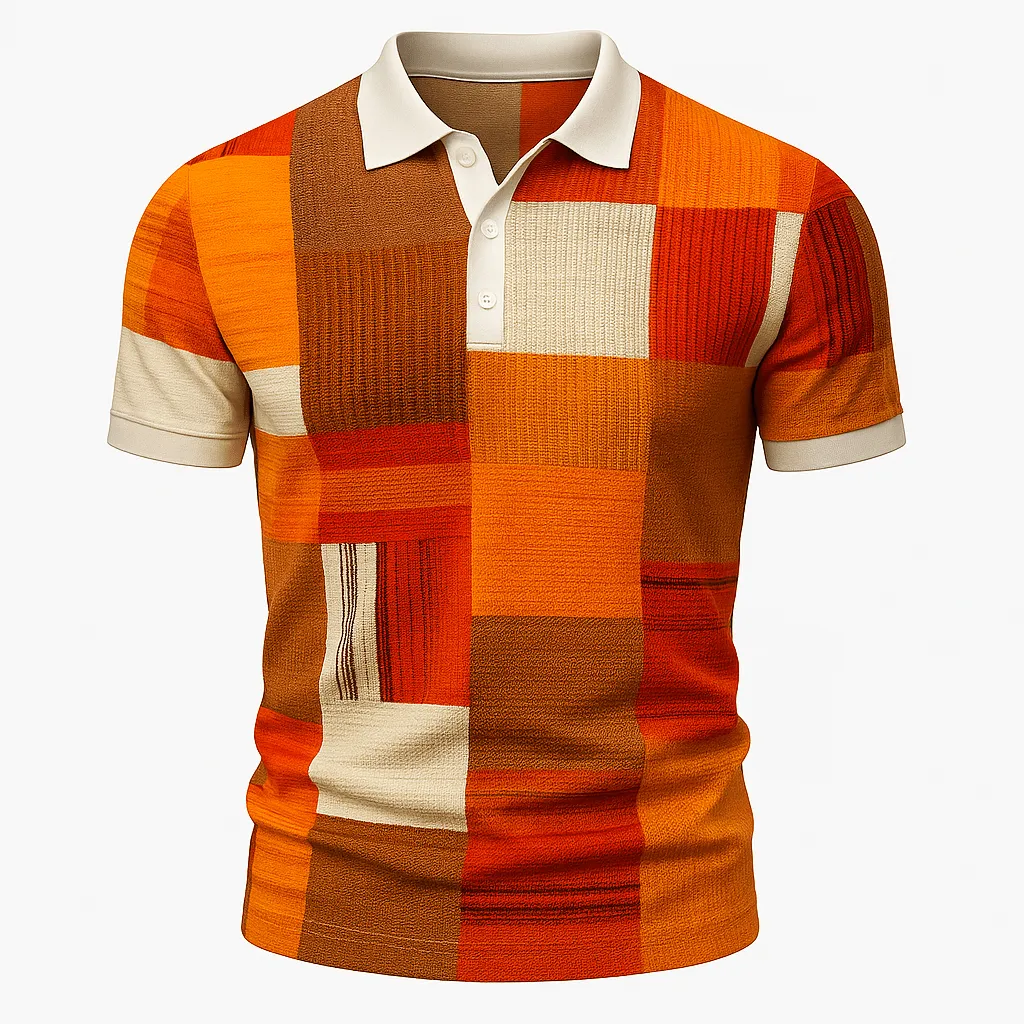 Domoir | Printed Cotton Polo Shirt