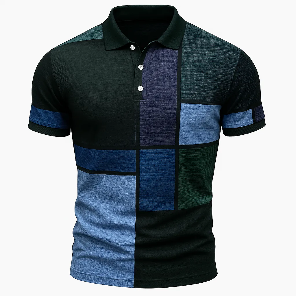 Domoir | Printed Cotton Polo Shirt