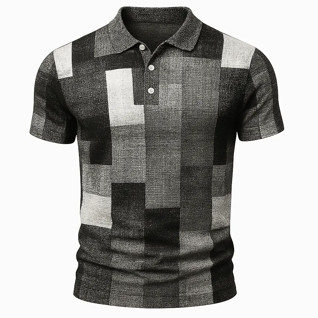 Domoir | Printed Cotton Polo Shirt