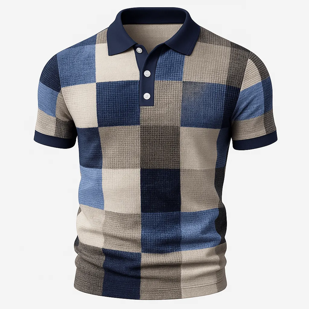 Domoir | Printed Cotton Polo Shirt