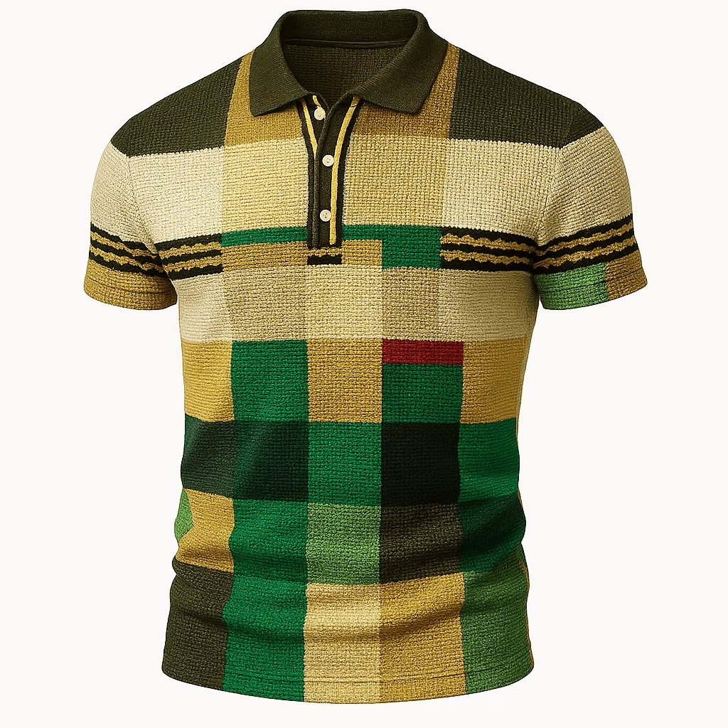 Domoir | Printed Cotton Polo Shirt
