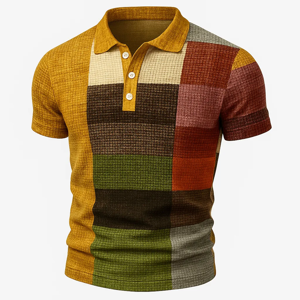 Domoir | Printed Cotton Polo Shirt