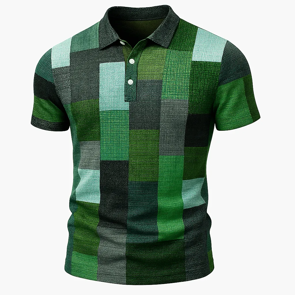 Domoir | Printed Cotton Polo Shirt
