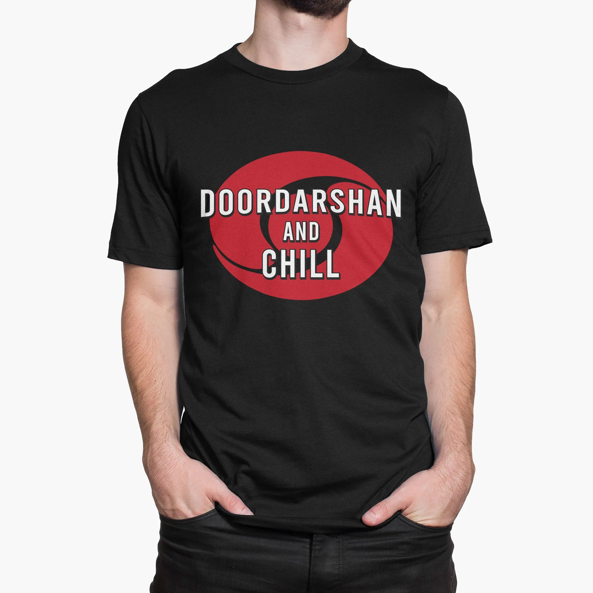 Doordarshan And Chill Round-Neck Unisex-T-Shirt