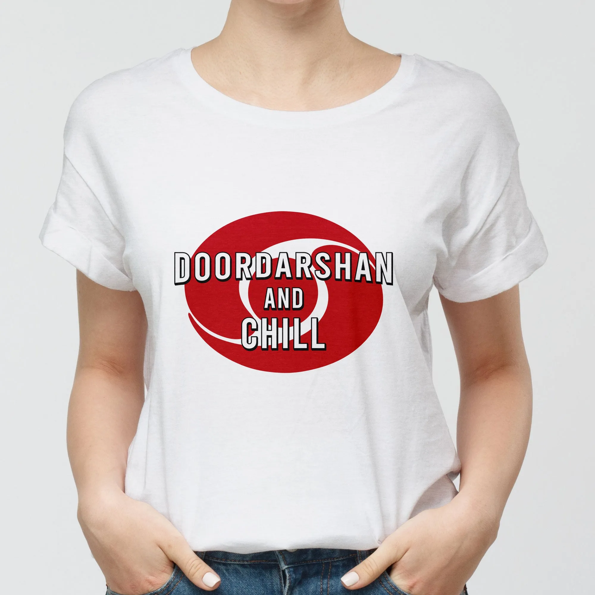 Doordarshan And Chill Round-Neck Unisex-T-Shirt