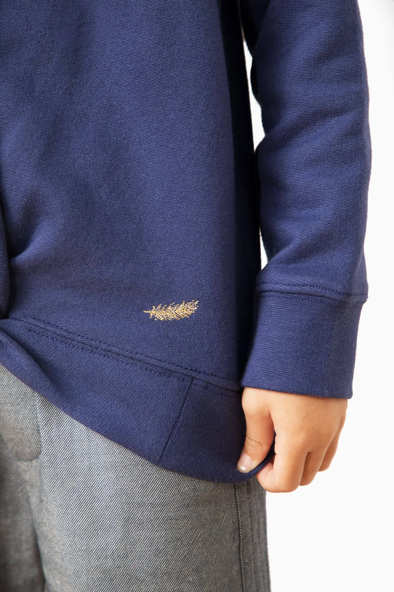 Draped Knot Sweatshirt