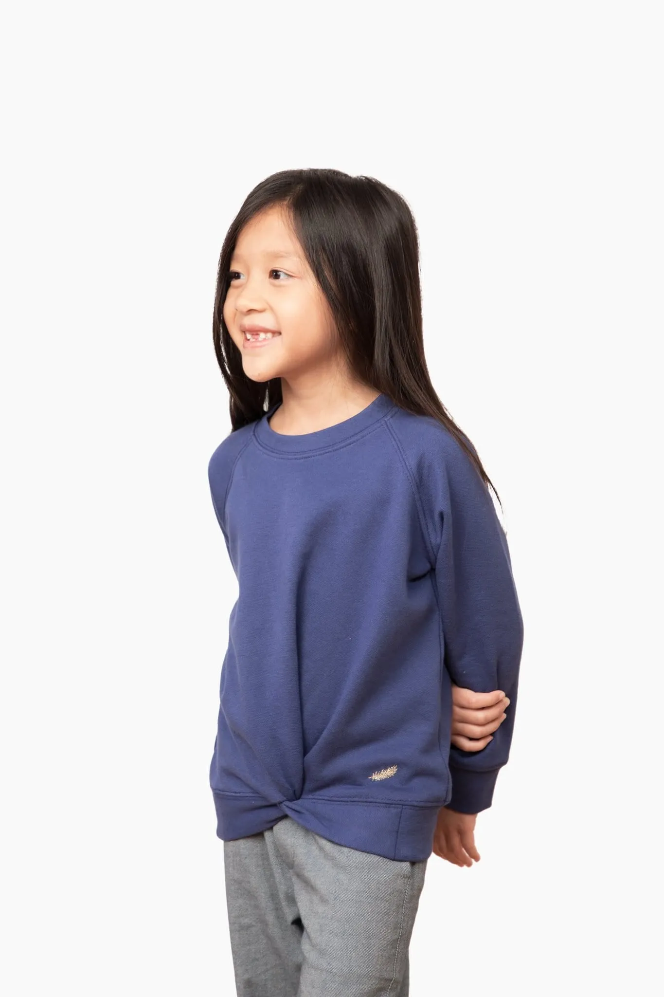 Draped Knot Sweatshirt