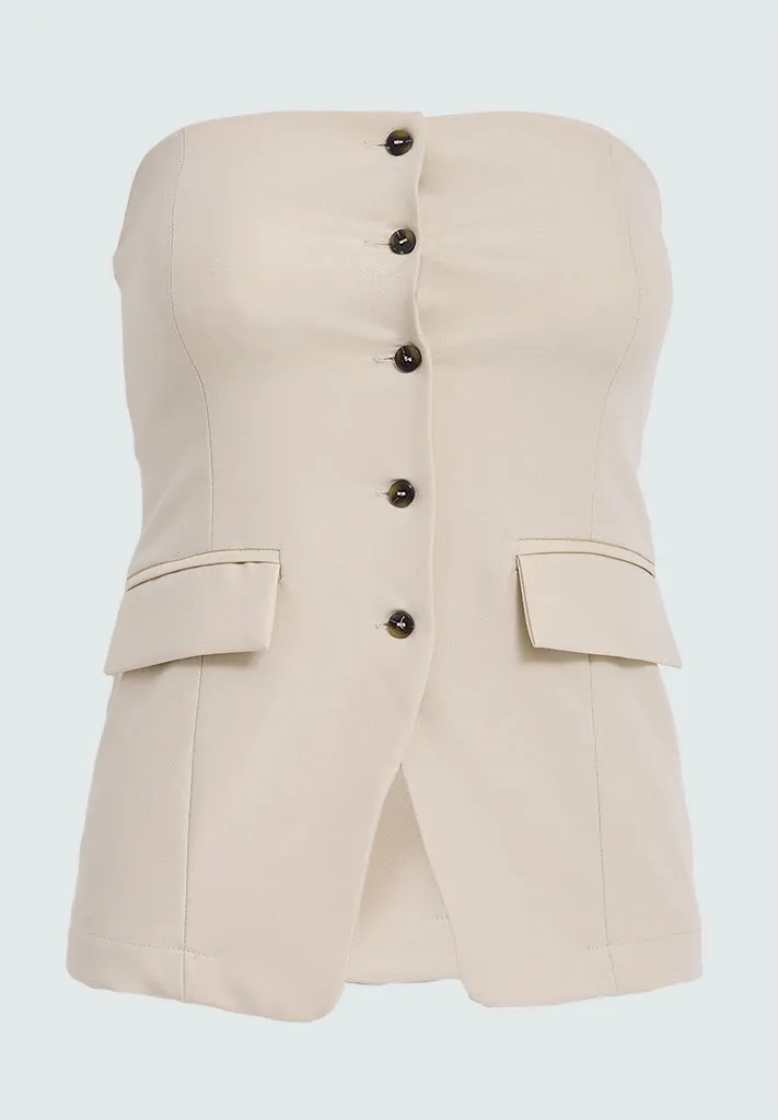 DSDolly Tailored Bustier - Feather Gray