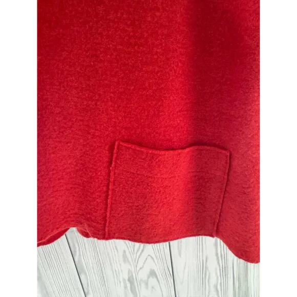 Eileen Fisher 100% Merino Wool Open Boxy oversized cardigan Medium