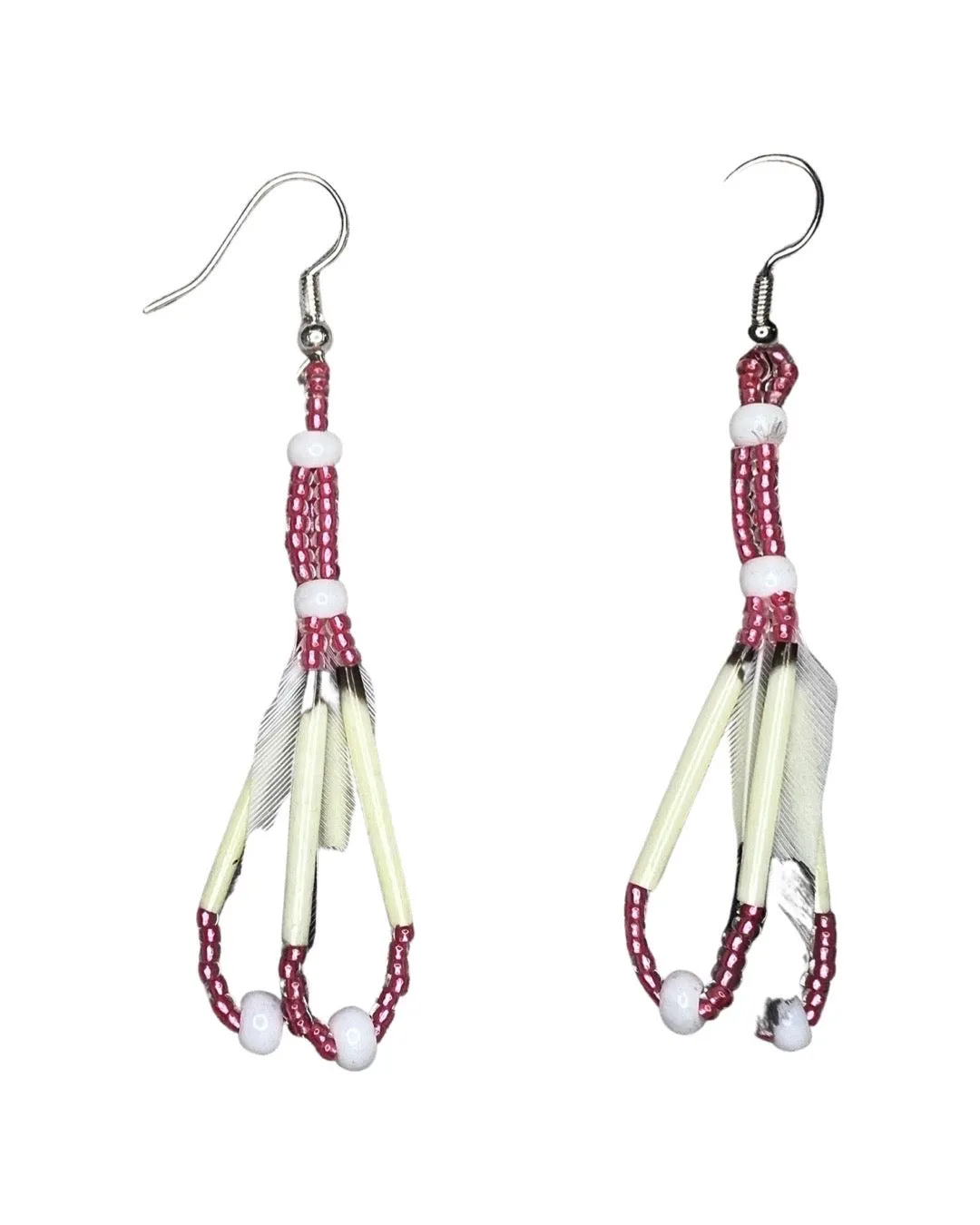 EL Feather Drop Earrings