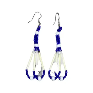 EL Feather Drop Earrings