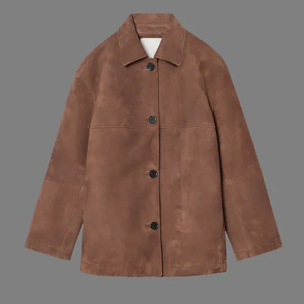 Elara™ - Collared Suede Jacket