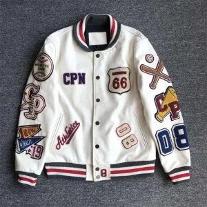 Embroidery Leather Jacket