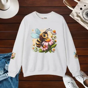 Enchanting Bee Heavy Blend Crewneck in Bold Style