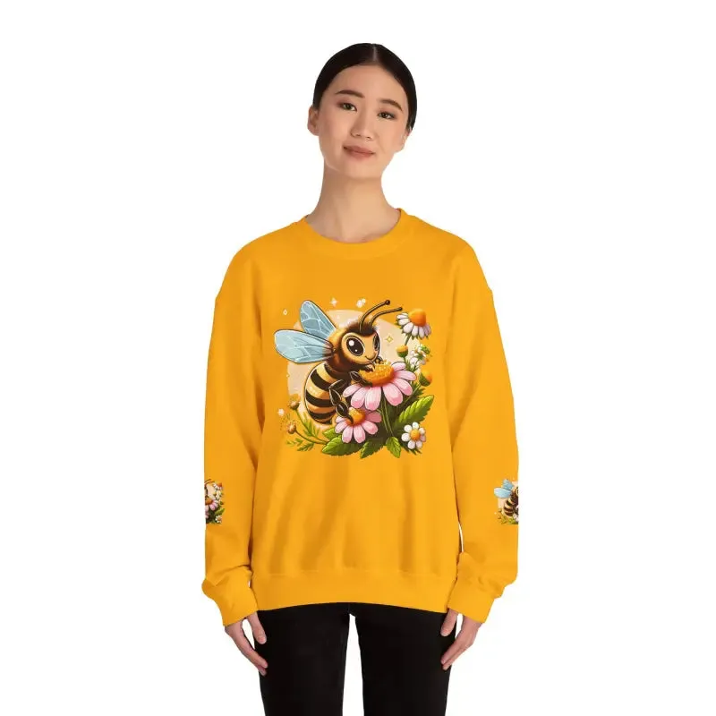 Enchanting Bee Heavy Blend Crewneck in Bold Style