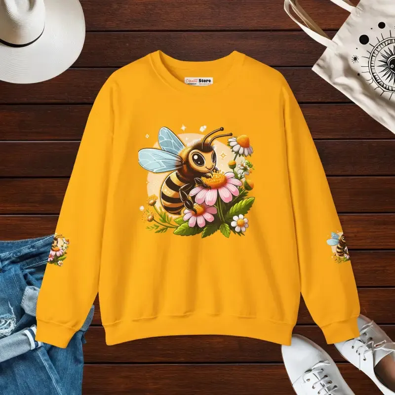 Enchanting Bee Heavy Blend Crewneck in Bold Style