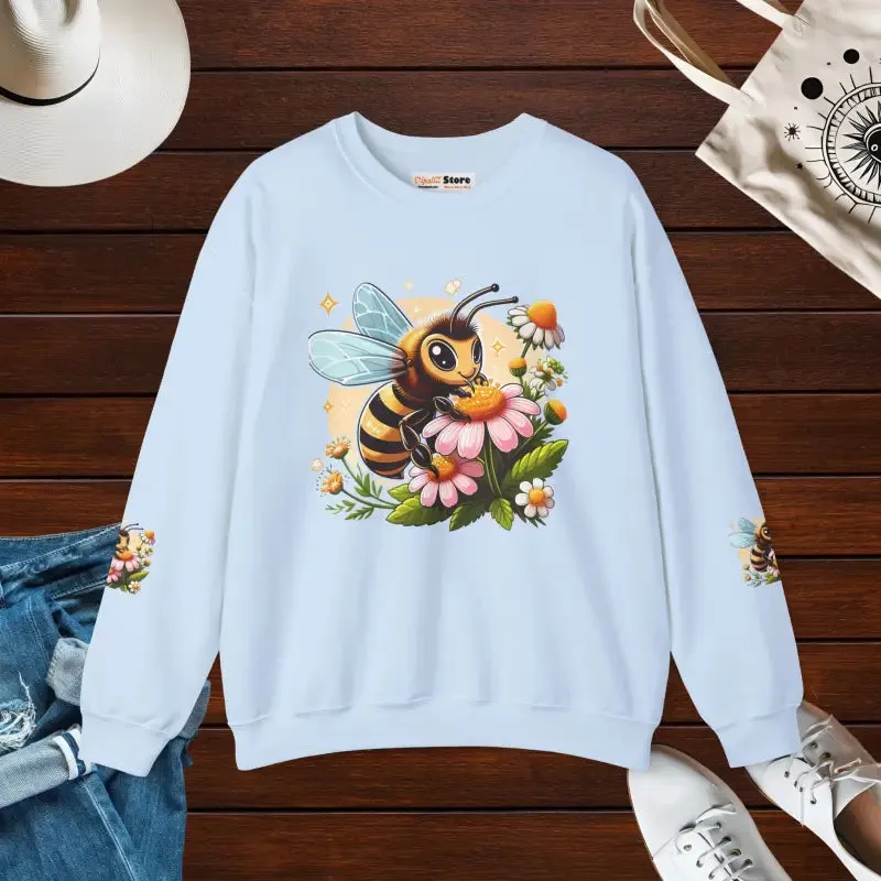 Enchanting Bee Heavy Blend Crewneck in Bold Style