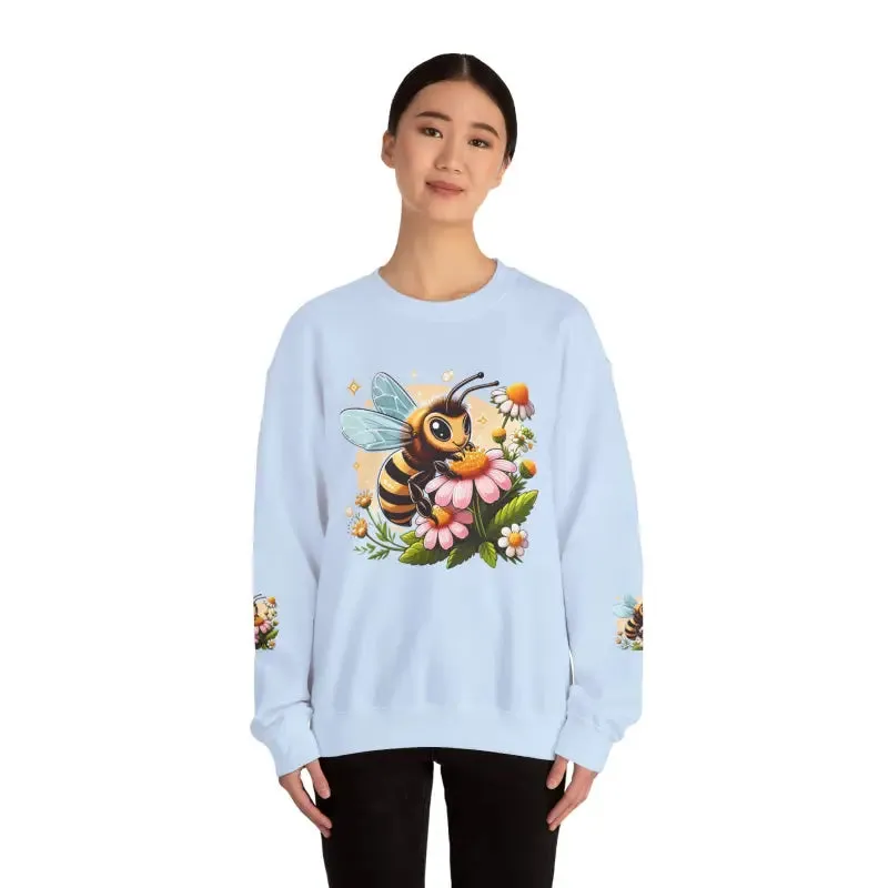 Enchanting Bee Heavy Blend Crewneck in Bold Style