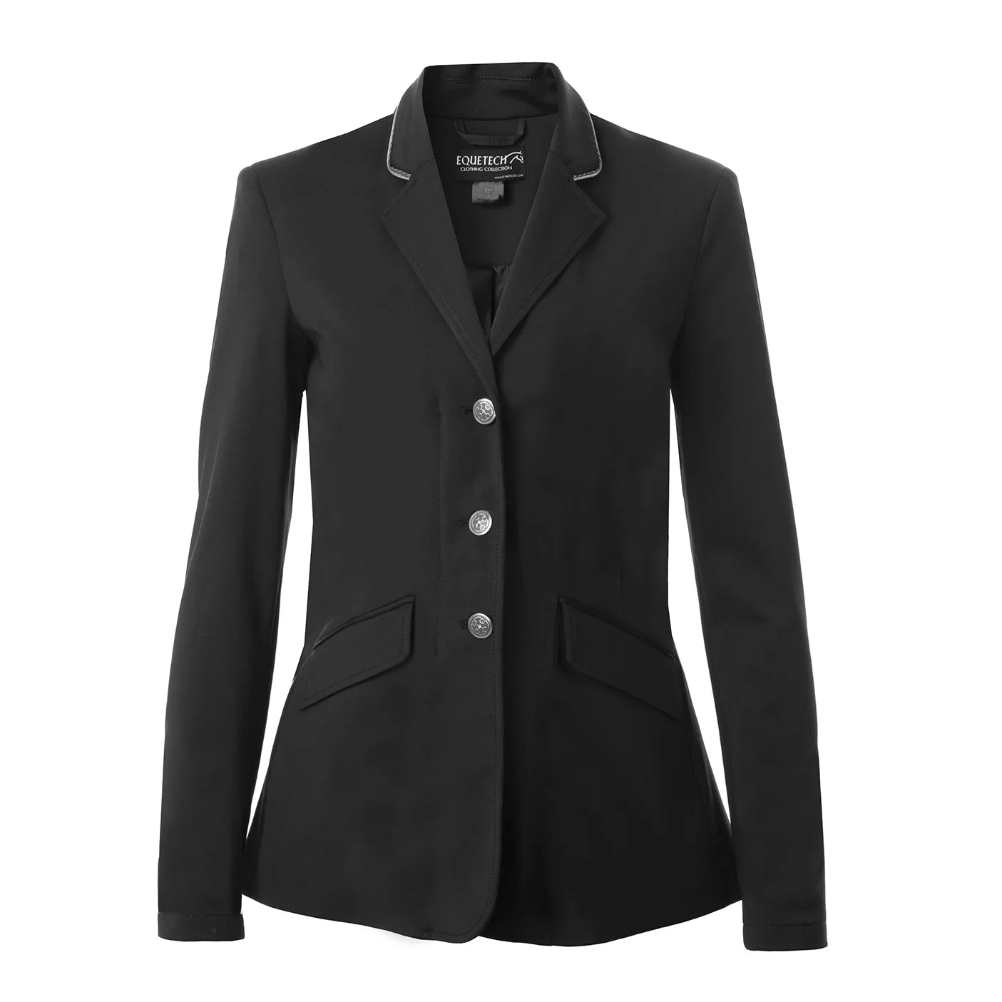 Equetech Black Children's Junior Jersey Deluxe Competition Jacket