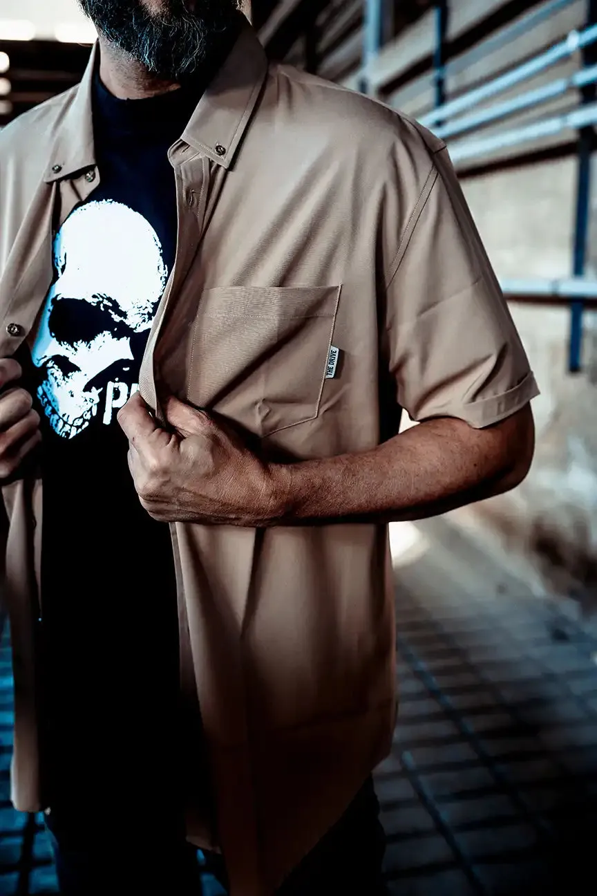 ESSENTIAL DESERT STORM BUTTON UP