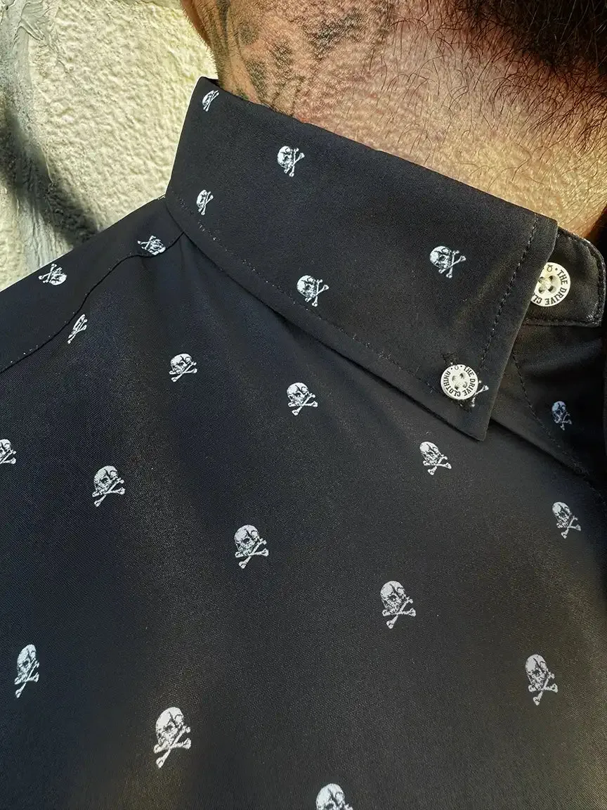 ESSENTIAL INFINITY SKULL BUTTON UP