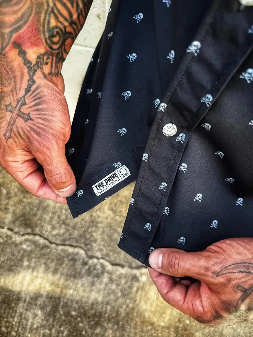 ESSENTIAL INFINITY SKULL BUTTON UP