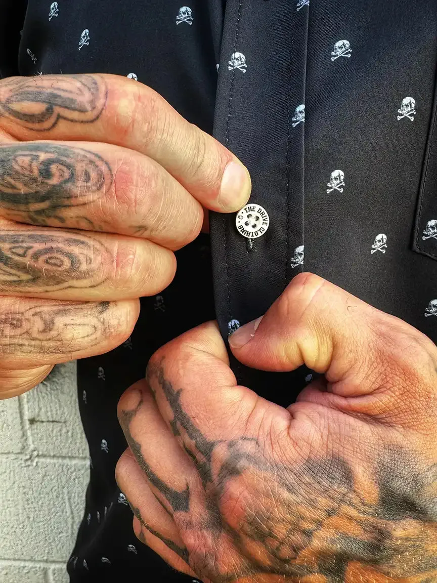 ESSENTIAL INFINITY SKULL BUTTON UP