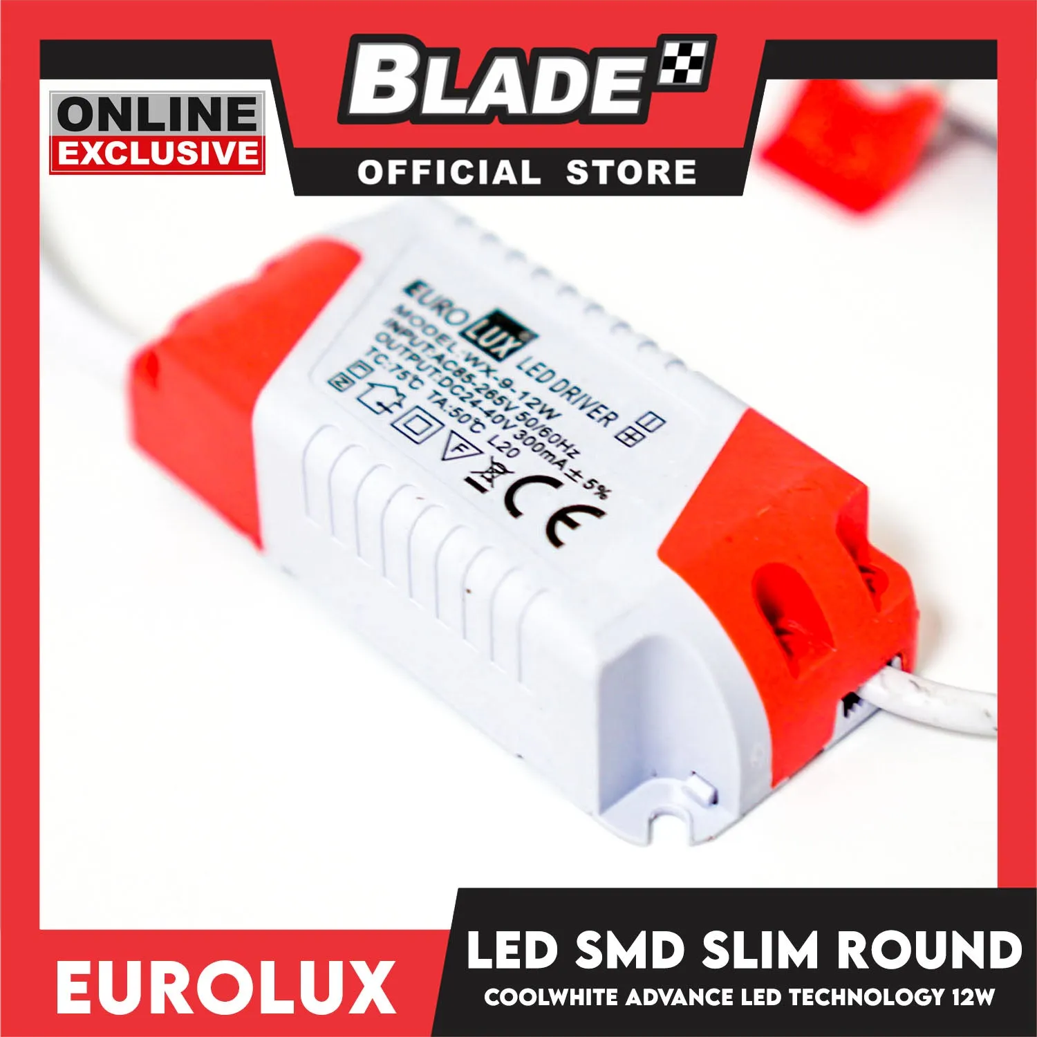 Eurolux OPUS LED SMD Slim Round Downlight 6 Inches 1200 lumens 12 watts (Coolwhite)