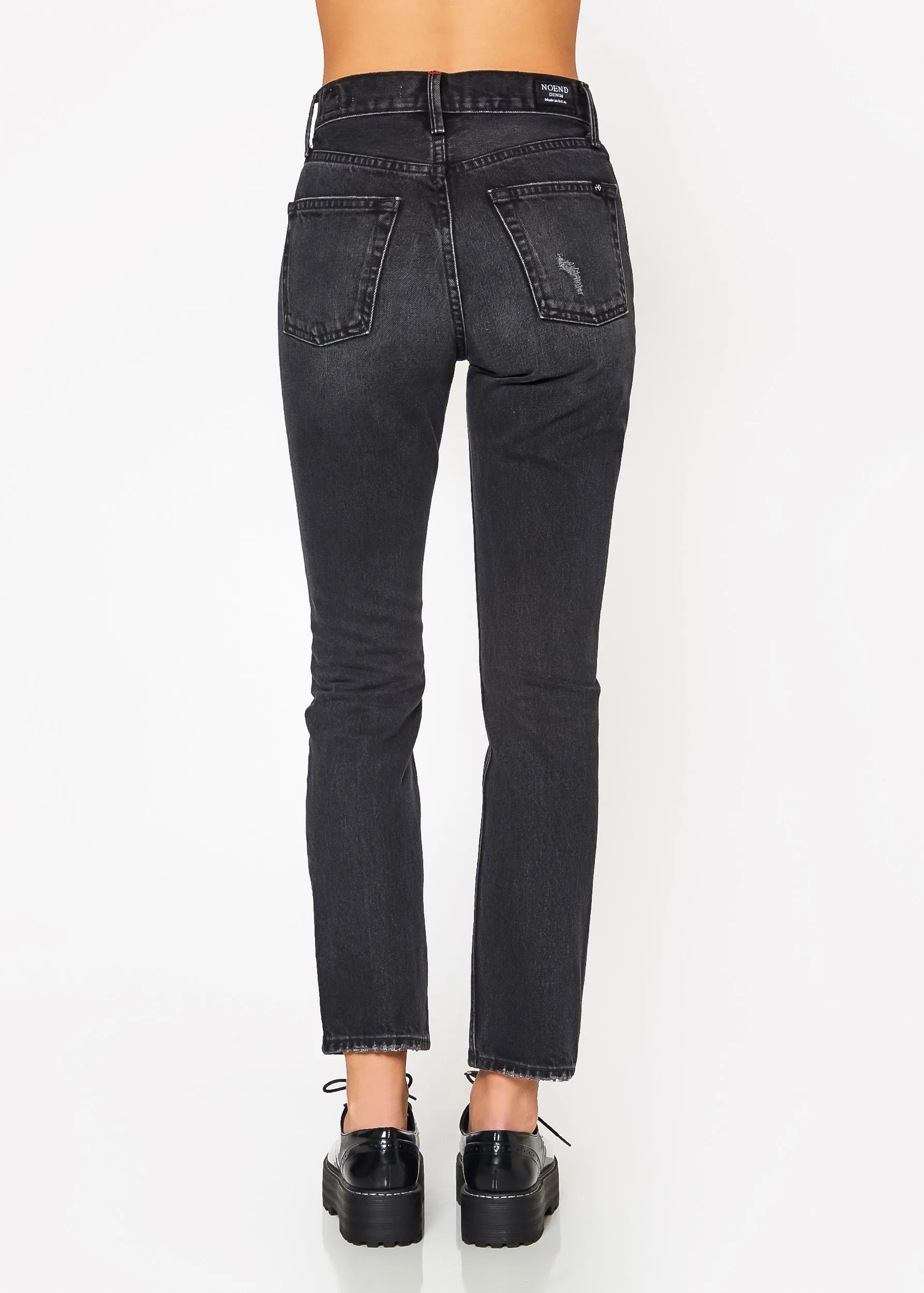 Eve High Rise Crop Slim Straight