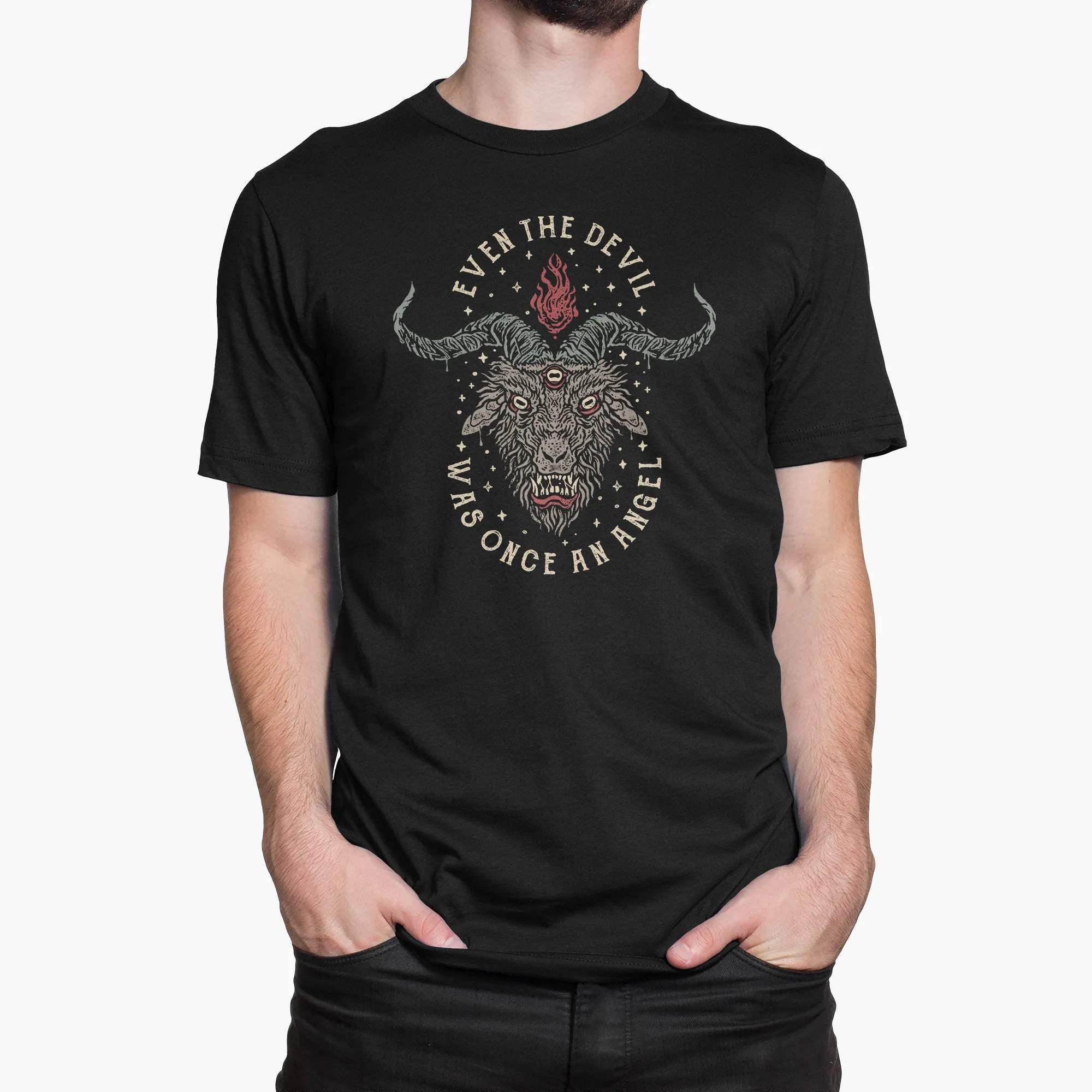 Even the Devil was once an Angel Round-Neck Unisex-T-Shirt