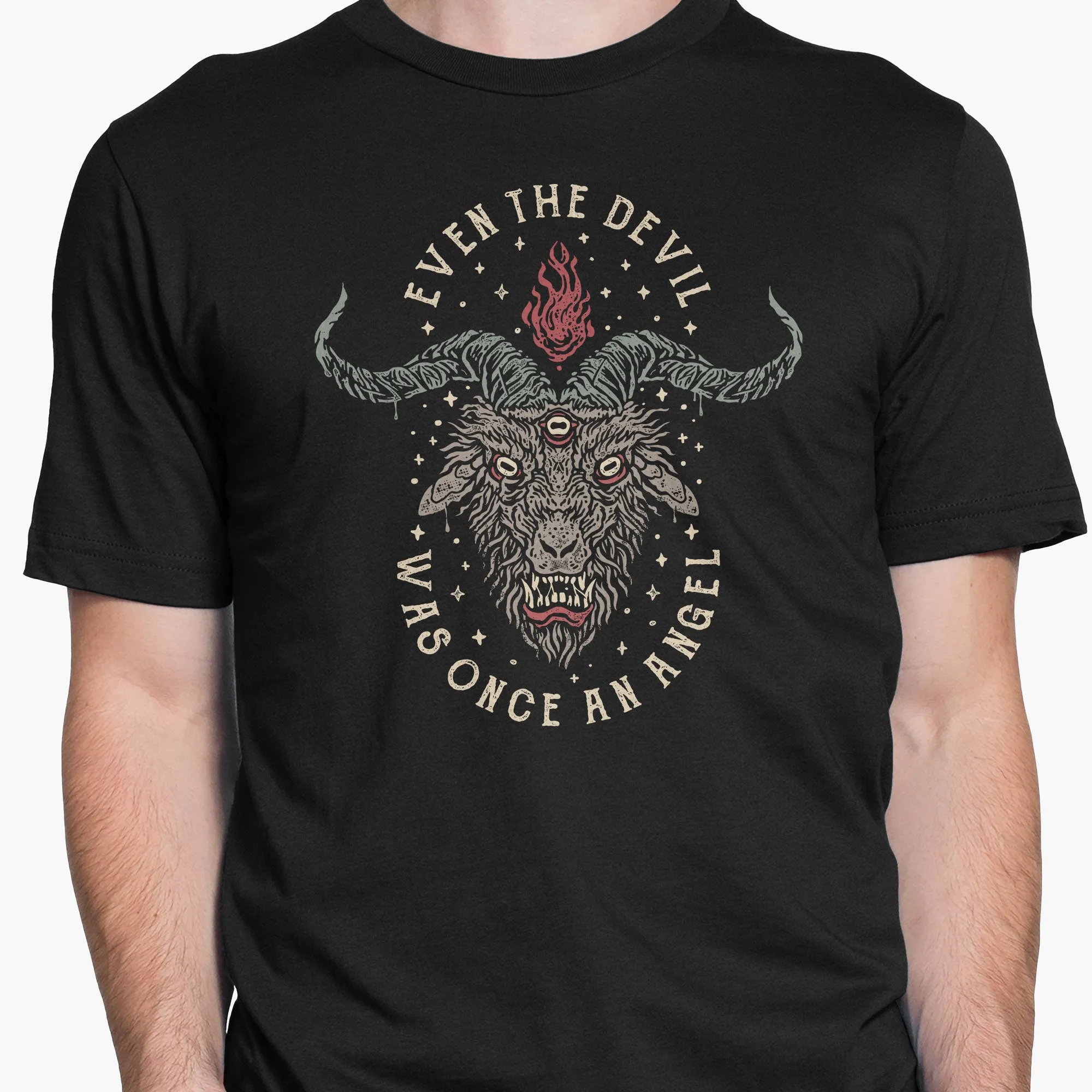 Even the Devil was once an Angel Round-Neck Unisex-T-Shirt
