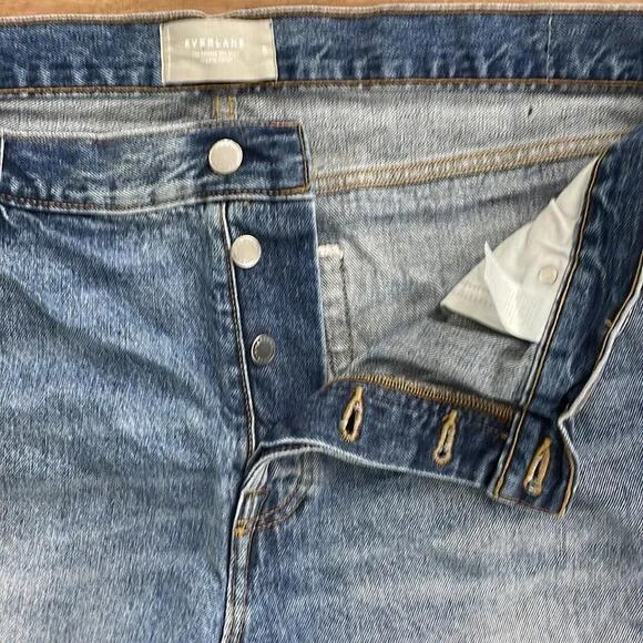 EVERLANE - Relaxed 90s Denim Jean Shorts - Blue - Size 33