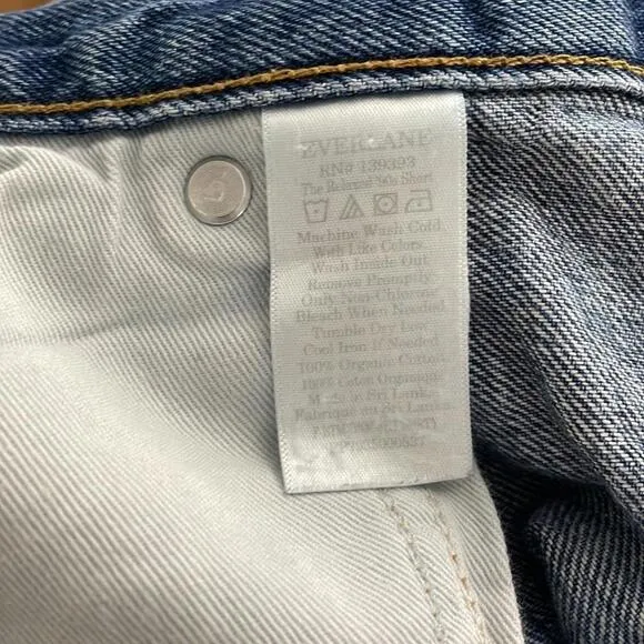 EVERLANE - Relaxed 90s Denim Jean Shorts - Blue - Size 33