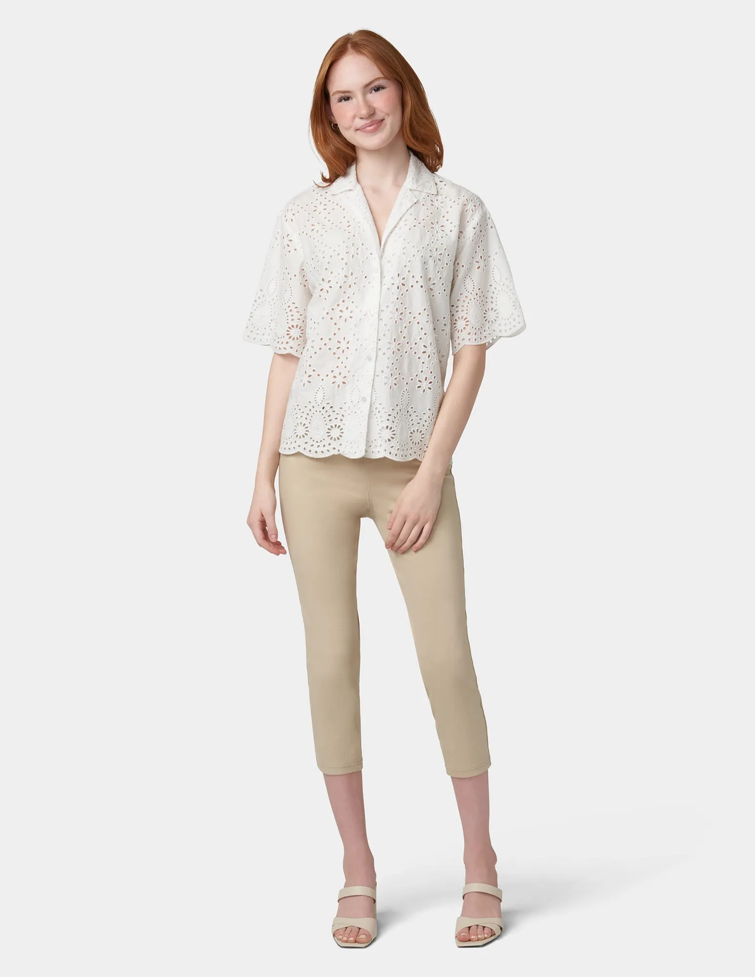 Eyelet Camp Shirt