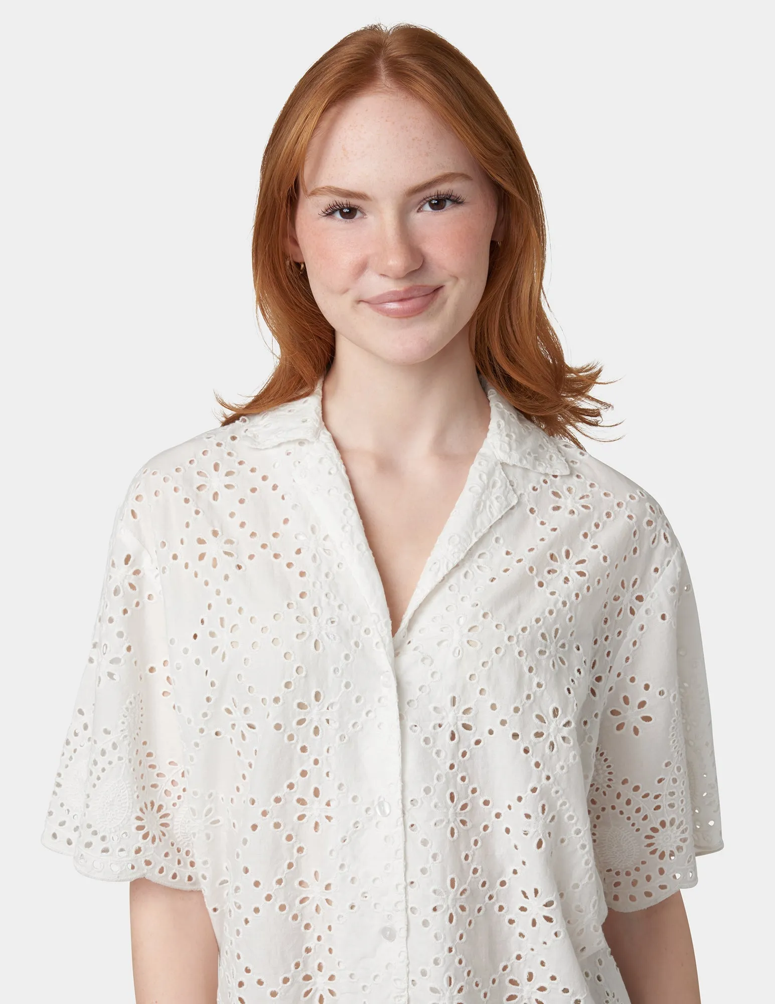 Eyelet Camp Shirt
