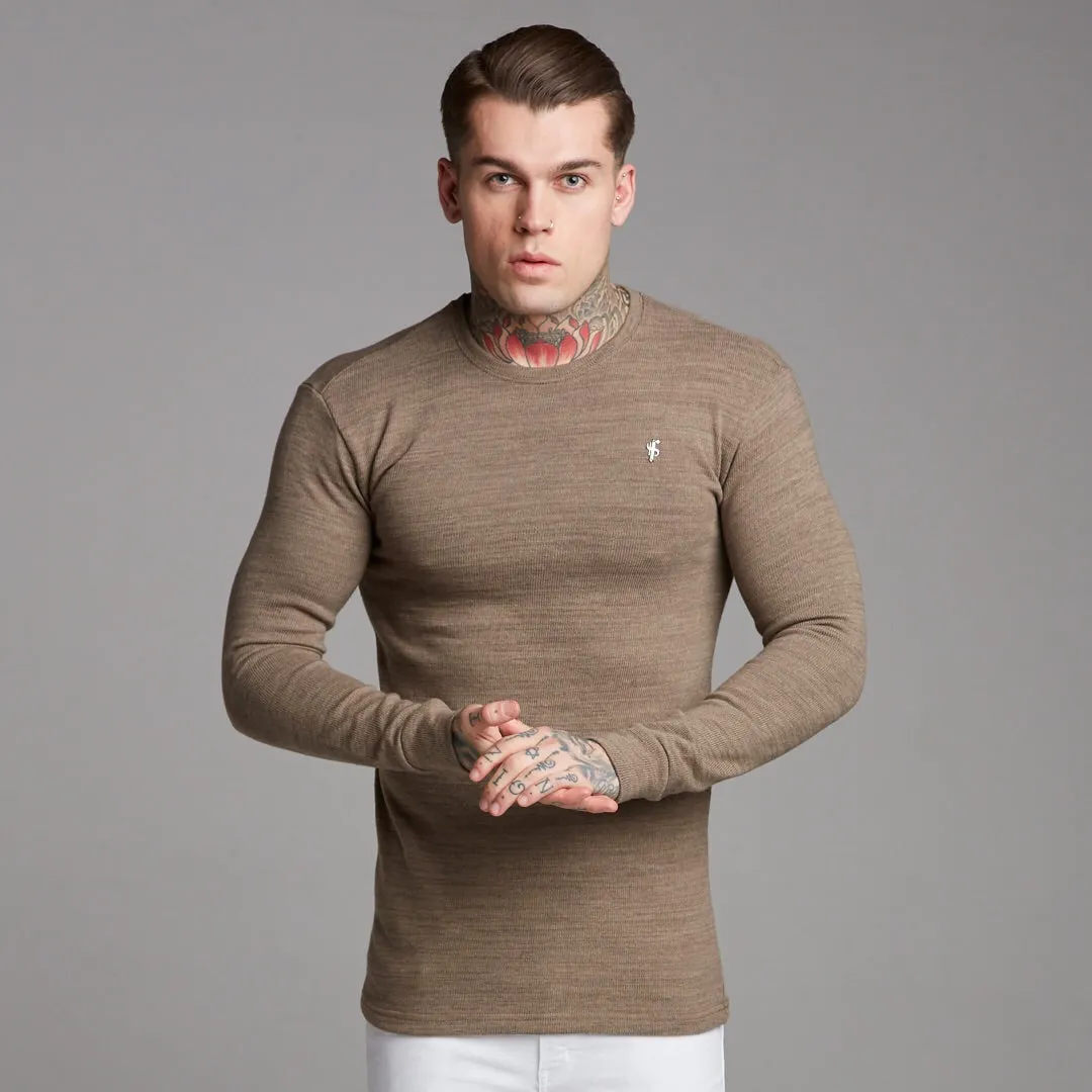 Father Sons Classic Brown Super Slim Jumper - FSH229