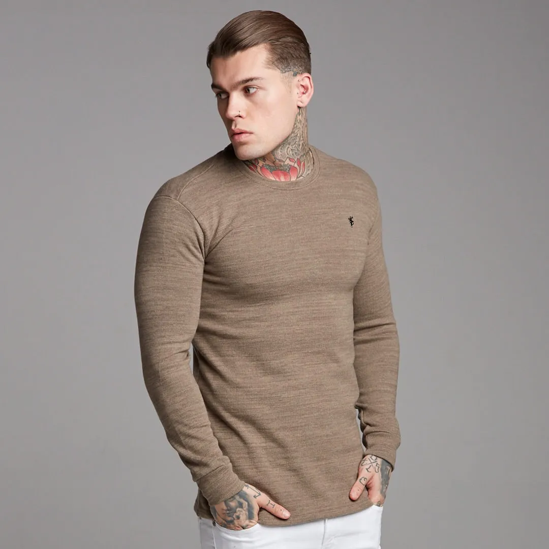 Father Sons Classic Brown Super Slim Jumper - FSH229