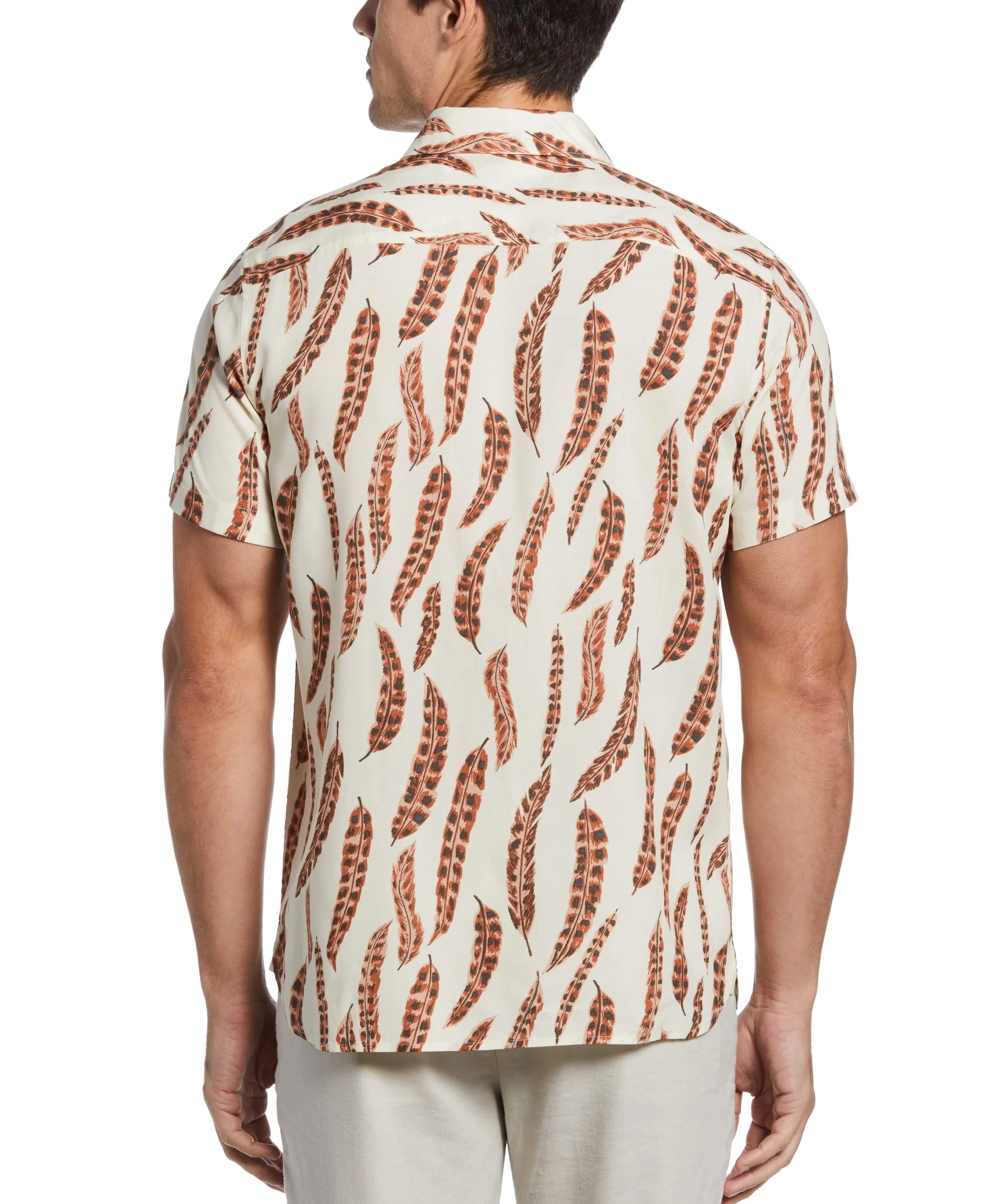 Feather Print Soft Shirt