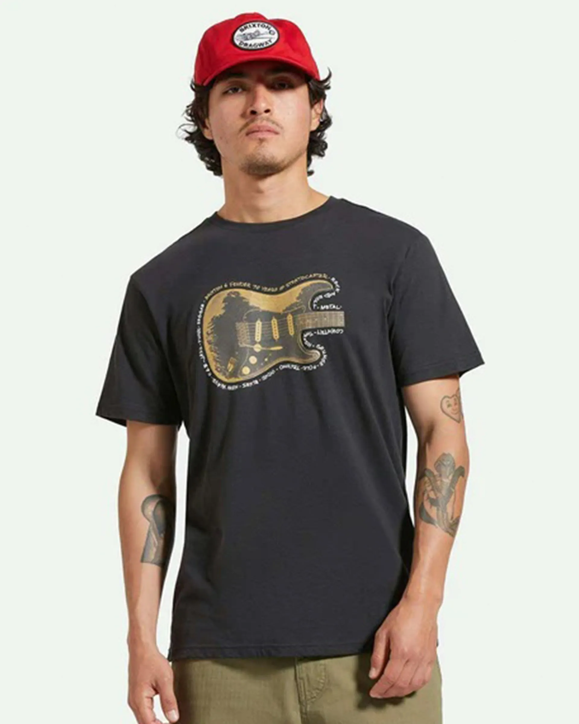 Fender Strat S/S Tailored T-Shirt - Black