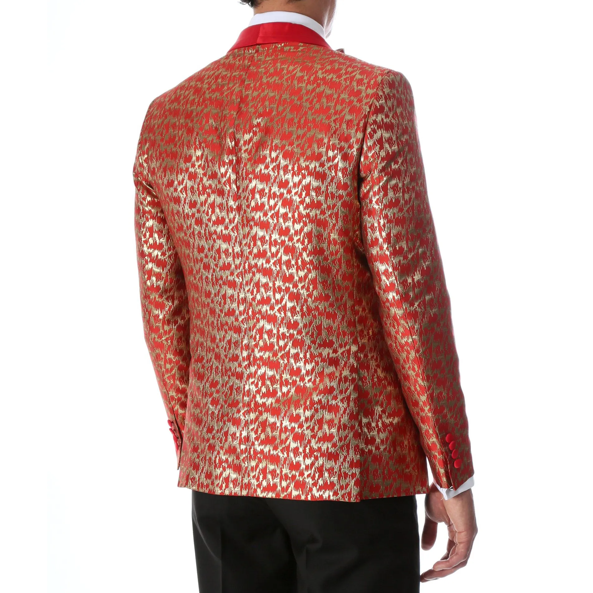 Ferrecci Floral Webber Modern Fit Shawl Collar Tuxedo Blazer