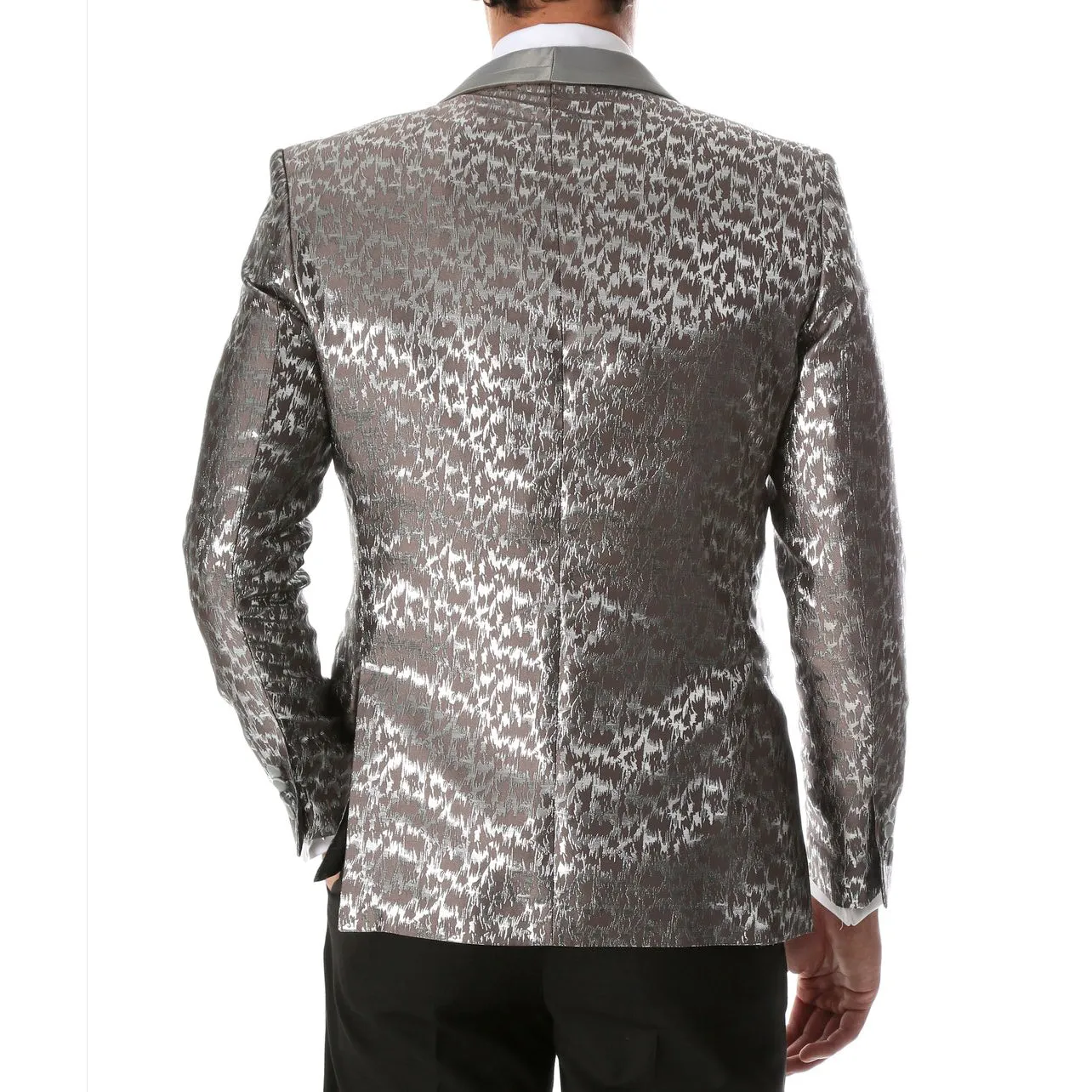 Ferrecci Floral Webber Modern Fit Shawl Collar Tuxedo Blazer