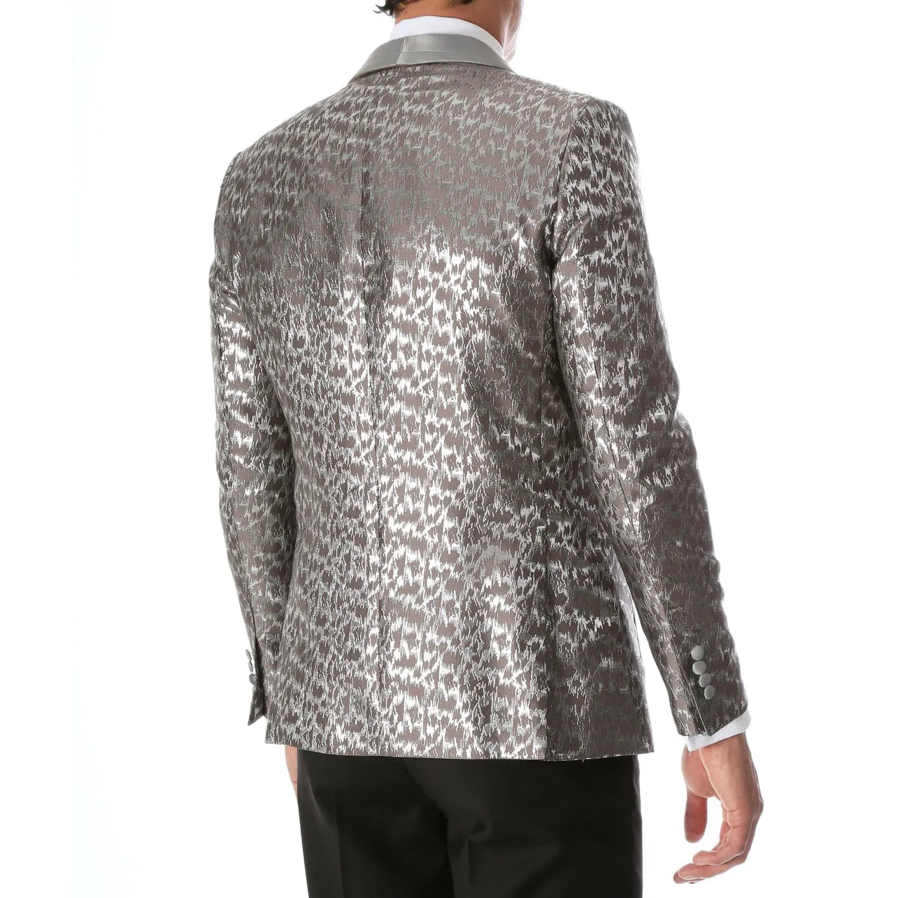 Ferrecci Floral Webber Modern Fit Shawl Collar Tuxedo Blazer