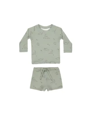 FINN RASHGUARD   SHORT SET || DINO