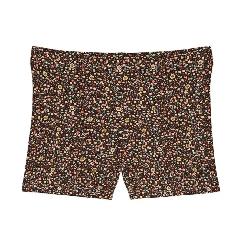 Floral Pattern Women's Shorts Moisture Wicking Comfort